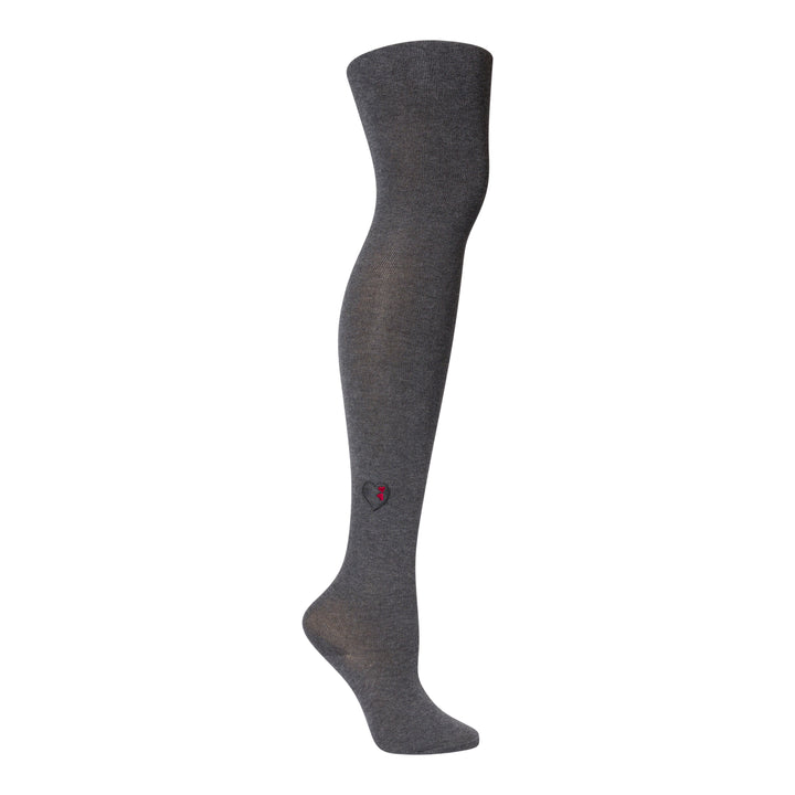 tights cotton embroidered double heart