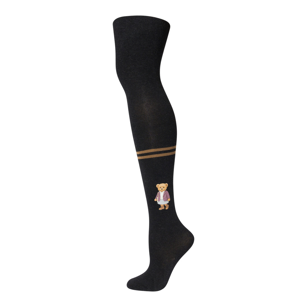 tights cotton printed teddy