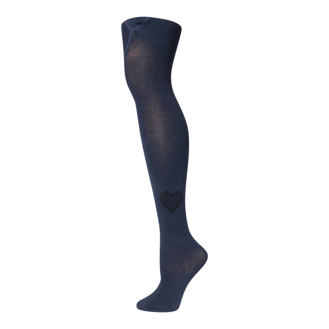 tights cotton velvet leopard heart