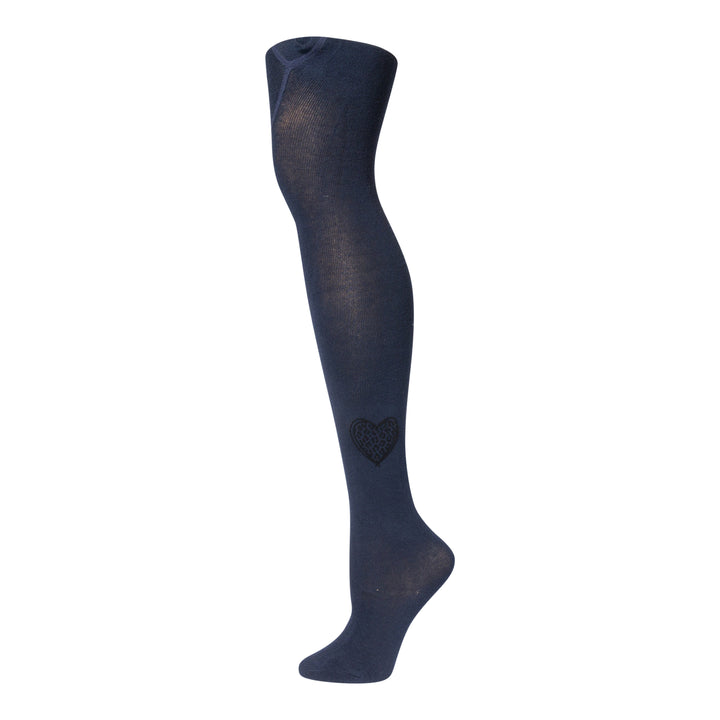 tights cotton velvet leopard heart