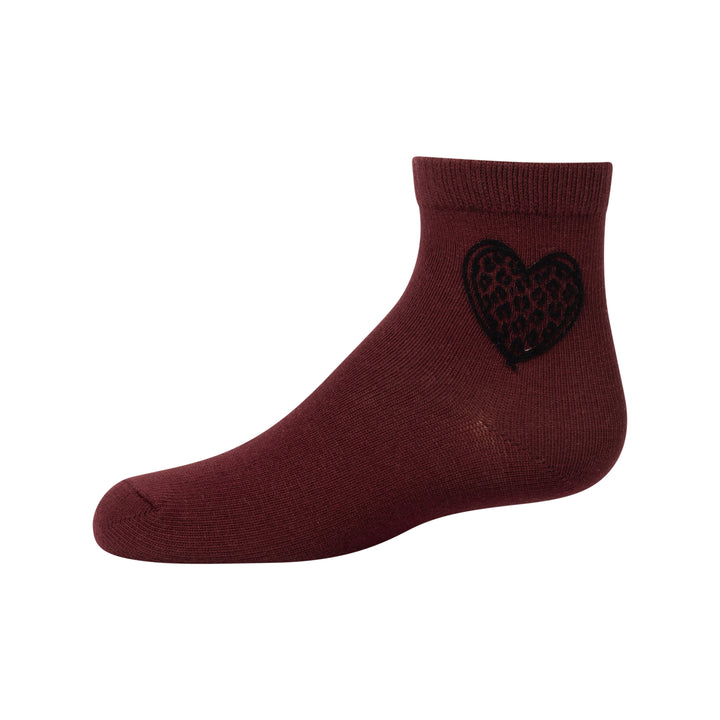 anklet velvet leopard heart