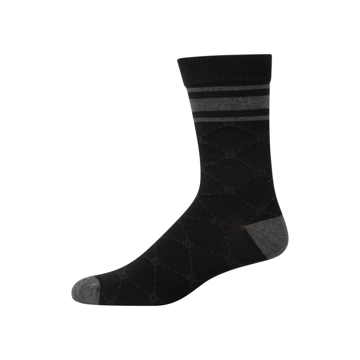 sock crew diamond pattern