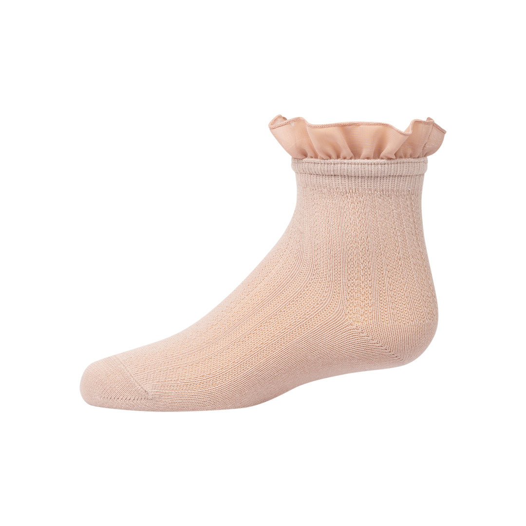 anklet chiffon ruffle