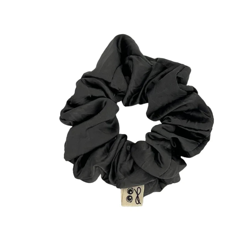 pony scrunchie crushed satin