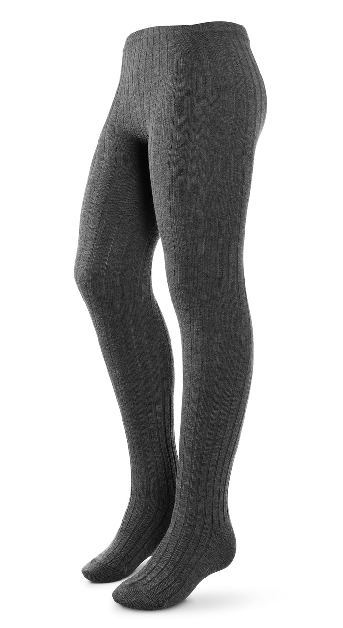 tights cotton wide ribbed