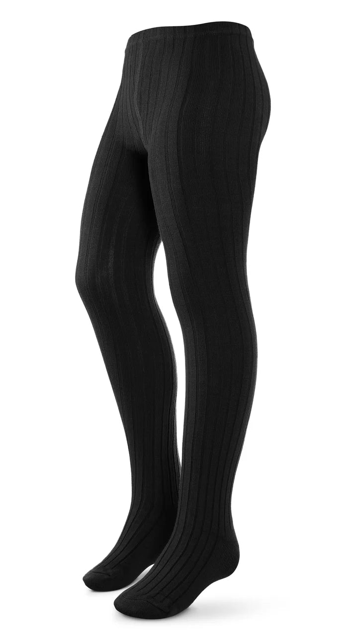 tights cotton wide ribbed