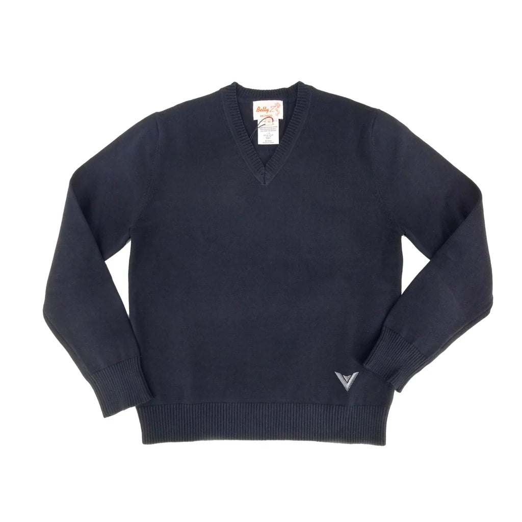 top l/s pullover v neck satmar emblem