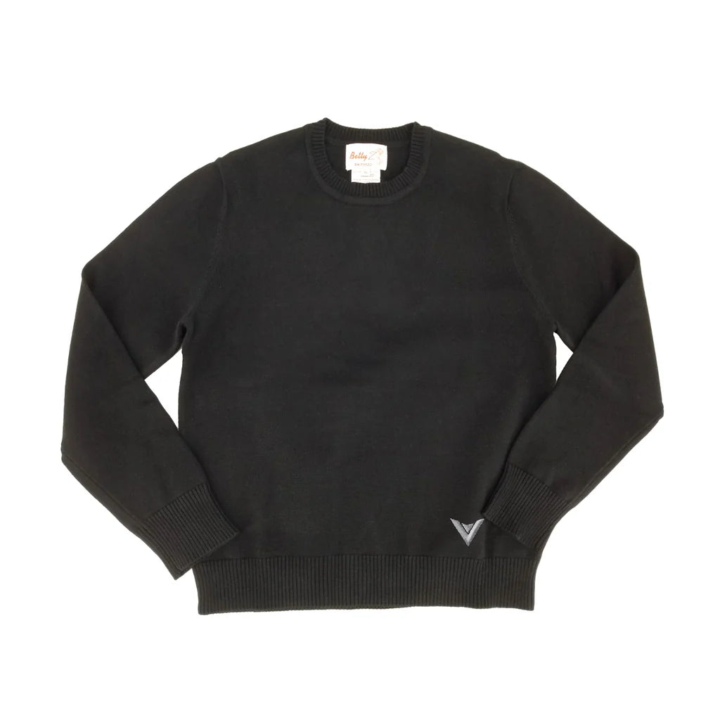 top l/s sweater crew neck cotton satmar emblem