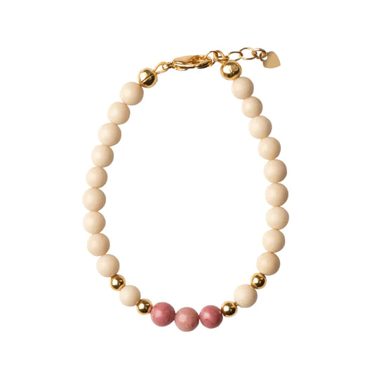 bracelet dye jade w blush beads