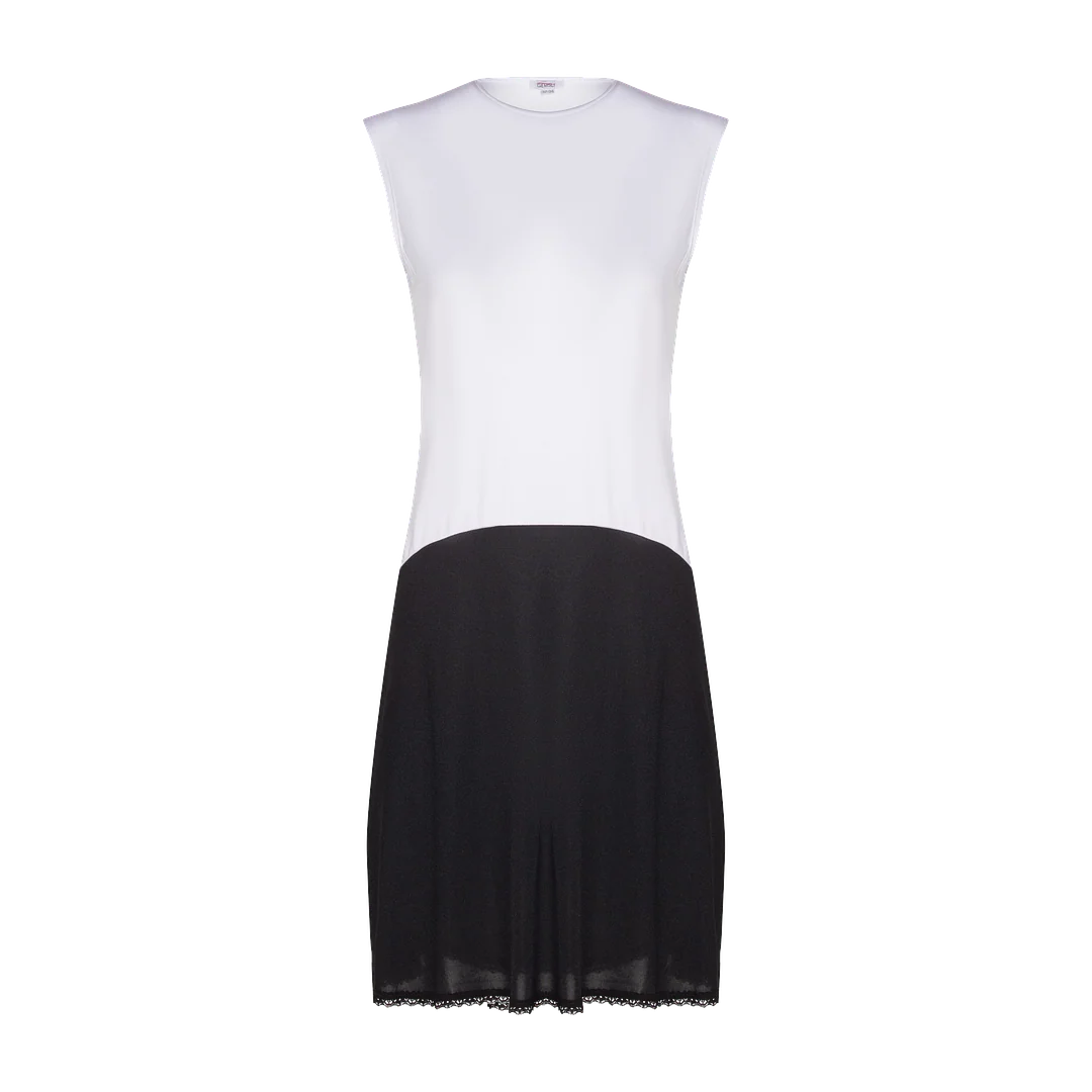slip full sleeveless shell viscose top nylon bottom 41inch