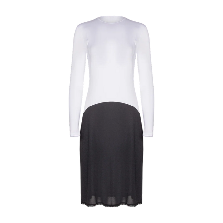 slip full nursing shell with zippers viscose top nylon bottom 39inch