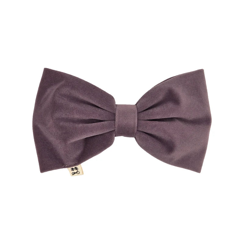 clip velvet oversized bow