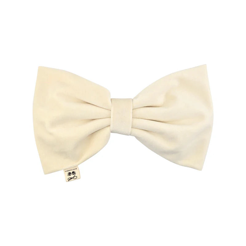 clip velvet oversized bow