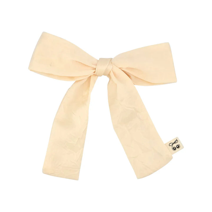 clip crushed satin bow