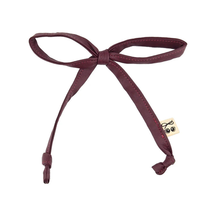 clip leather thin bow