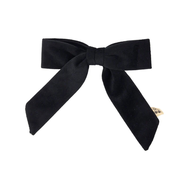 clip velvet bow