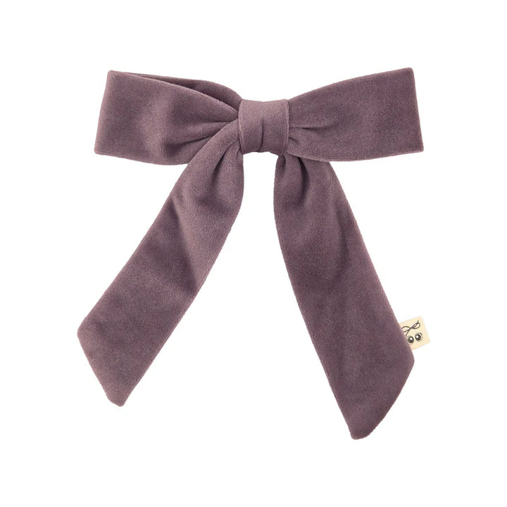 clip velvet bow