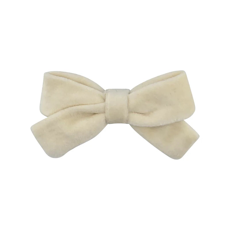 clip velvet bow