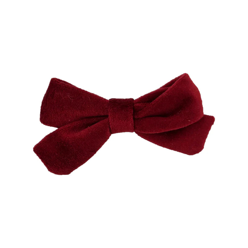 clip velvet bow