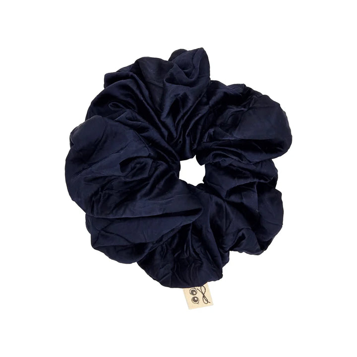 pony scrunchie crushed satin oversized