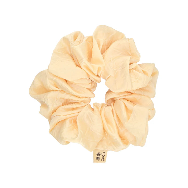 pony scrunchie crushed satin oversized