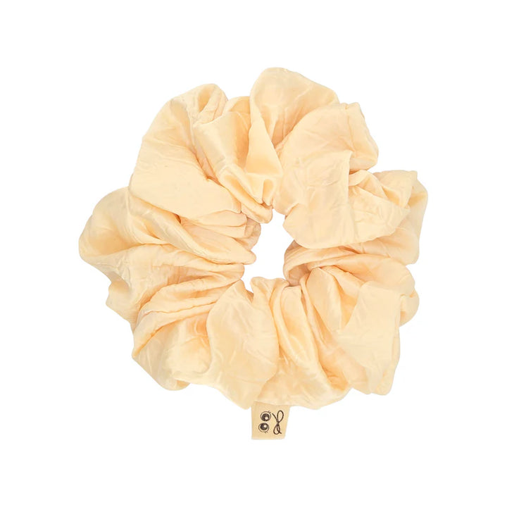 pony scrunchie crushed satin oversized