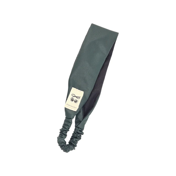 headband leather elastic