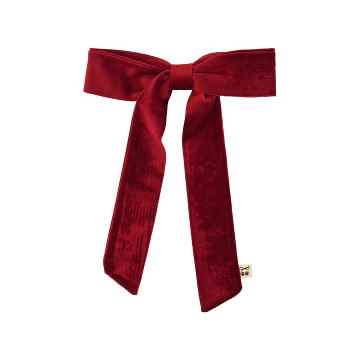 clip velvet bow