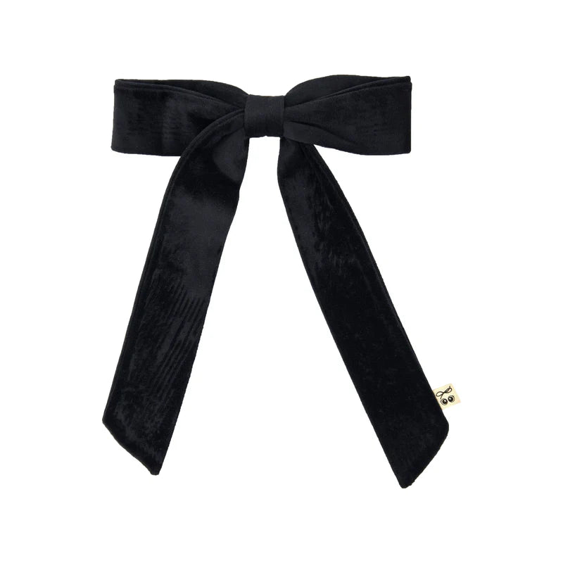 clip velvet bow