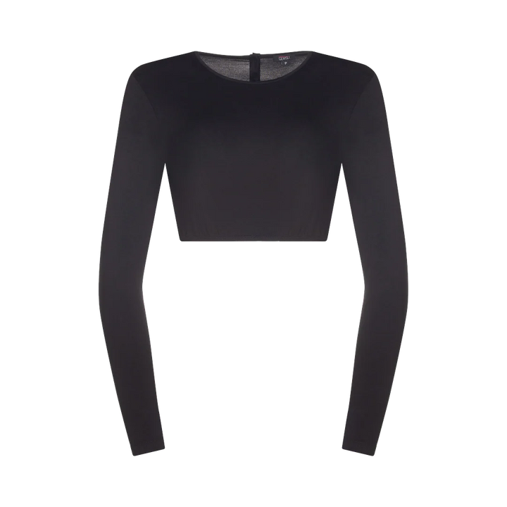 shell long sleeve crop organic cotton