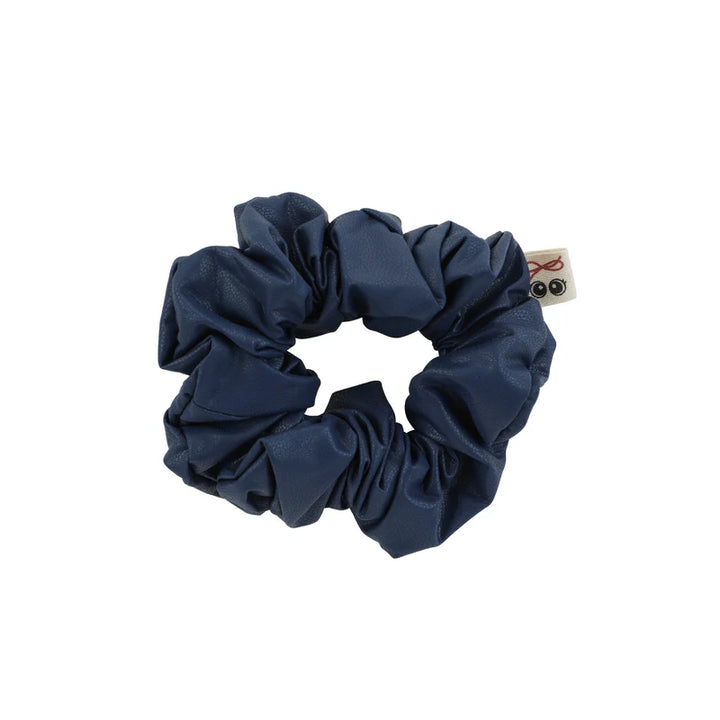 pony scrunchie leather