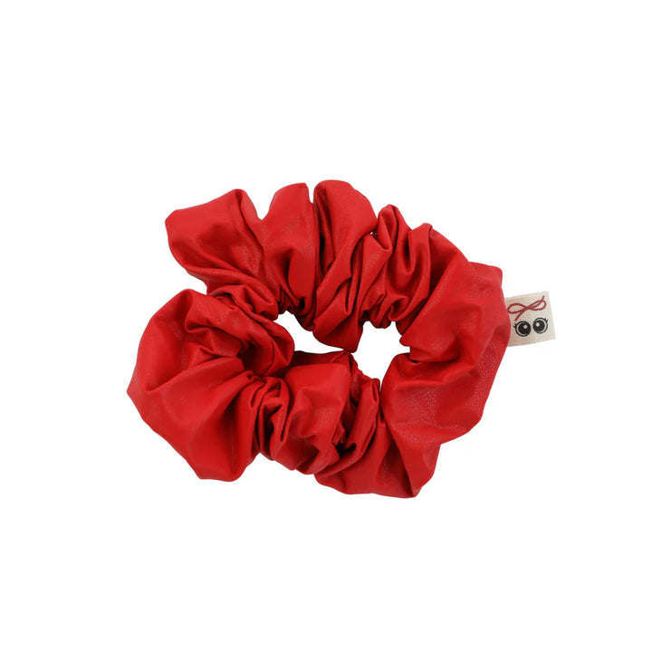 pony scrunchie leather