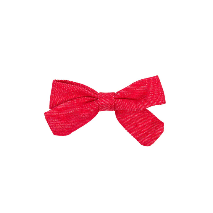 clip denim bow