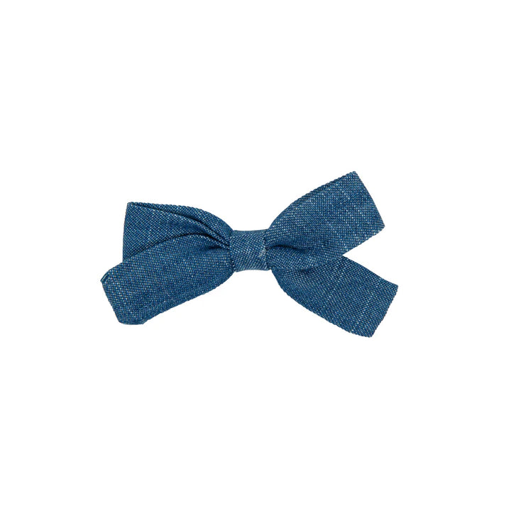 clip denim bow