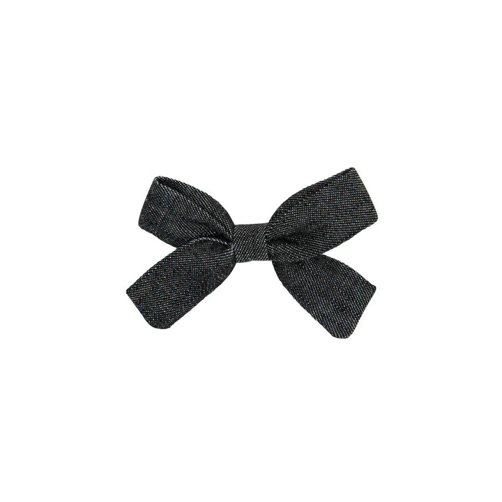 clip denim bow
