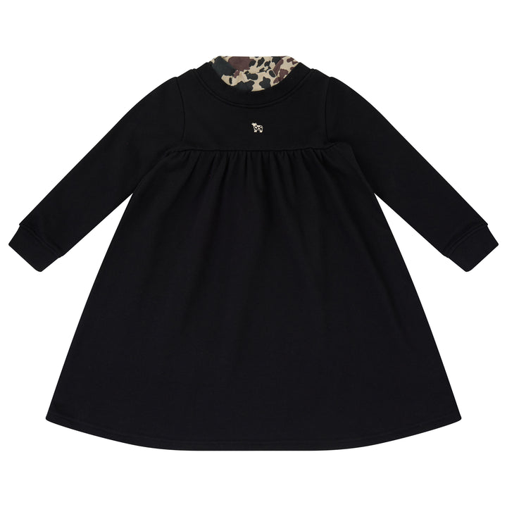 dress printed mockneck