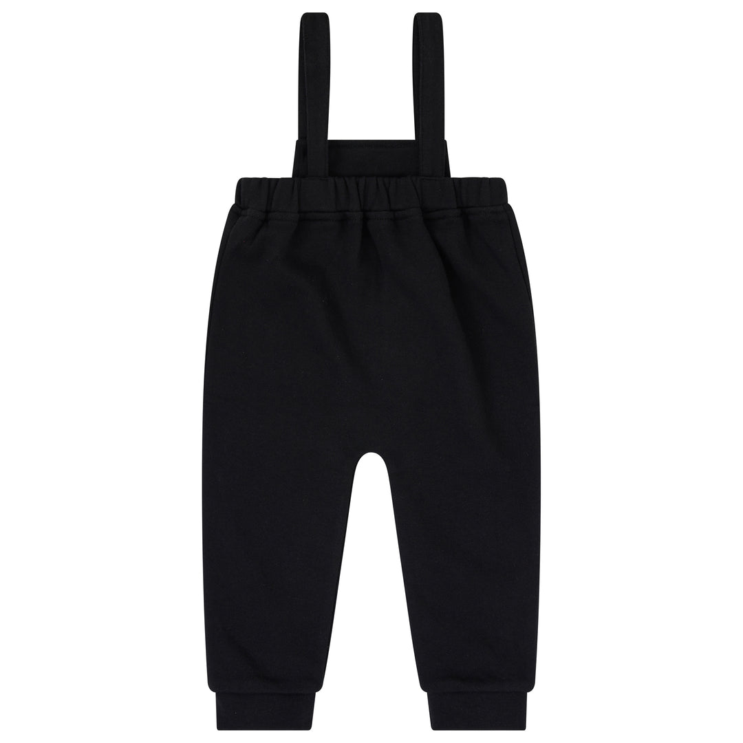 set outfit printed mockneck and overalls