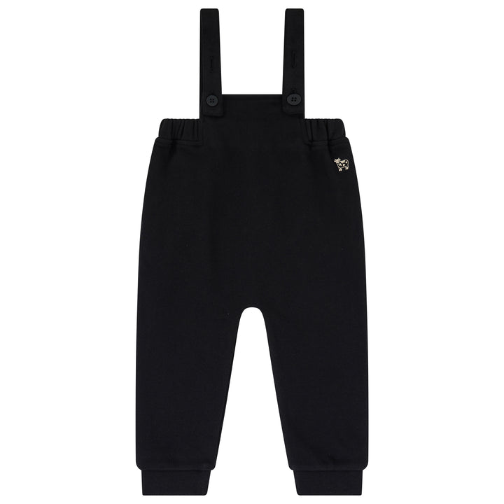 set outfit printed mockneck and overalls