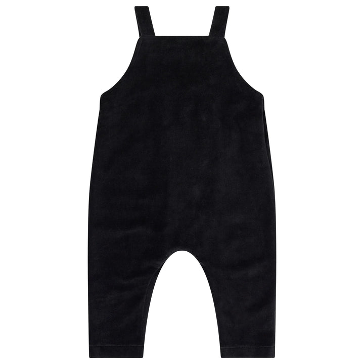 one piece velour pinafore overalls