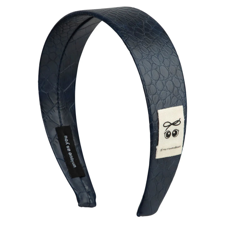 headband leather wide