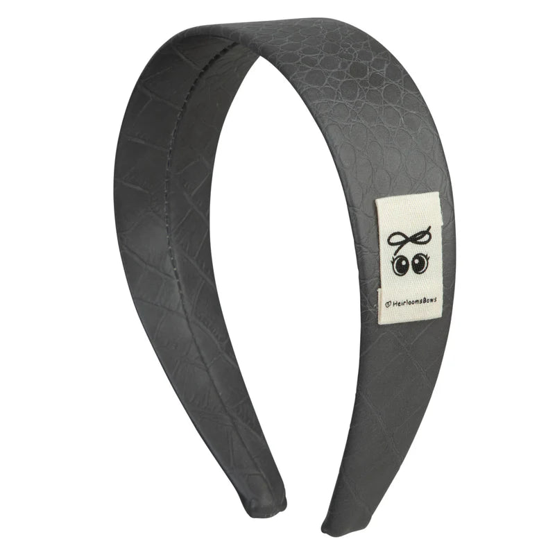 headband leather wide