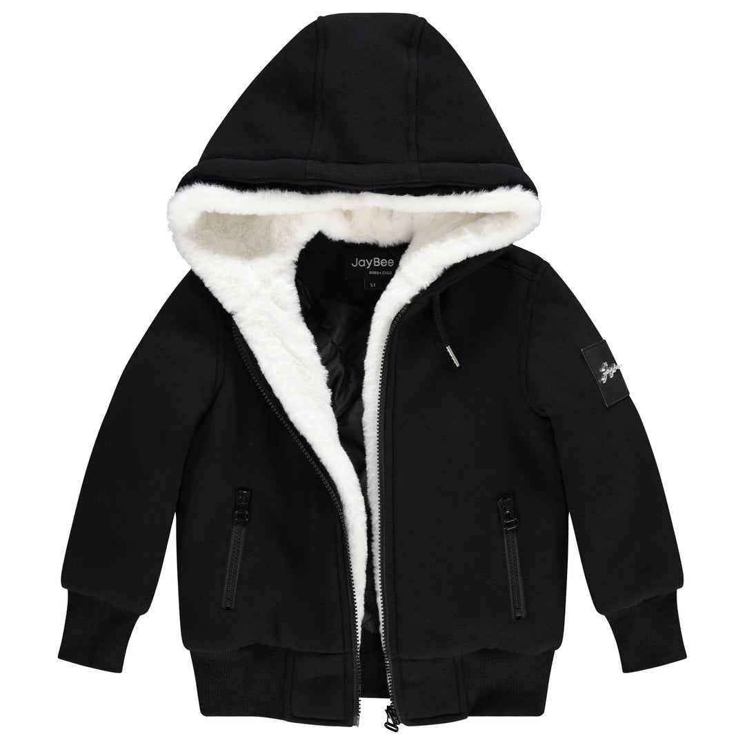 jacket fur lined with hood