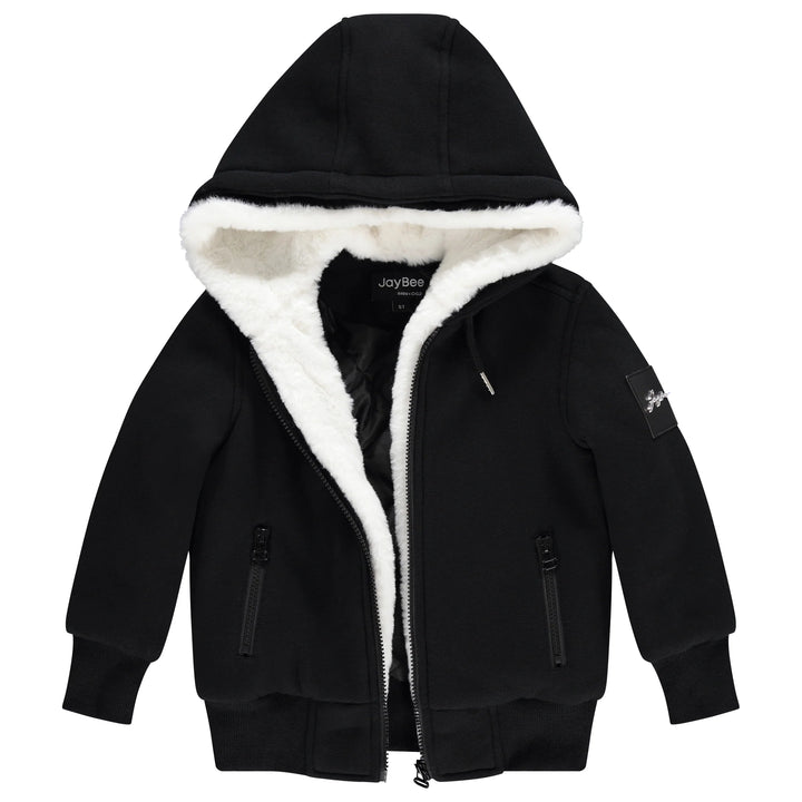 jacket fur lined with hood