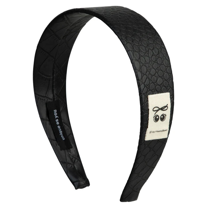 headband leather wide