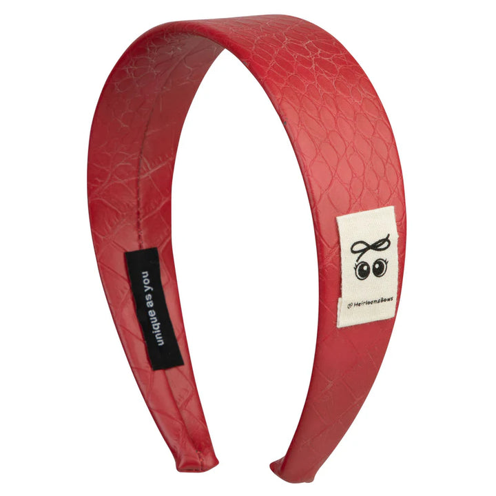 headband leather wide