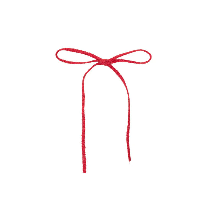 clip fuzz cord thin medium bow