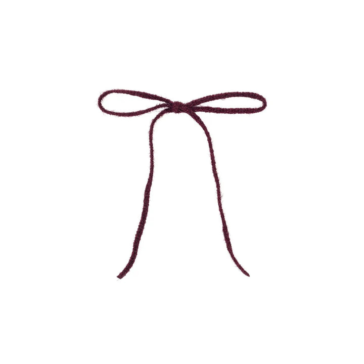 clip fuzz cord thin medium bow