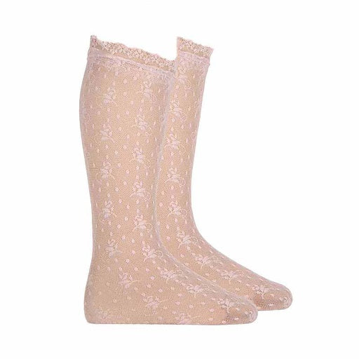 knee floral designed lace