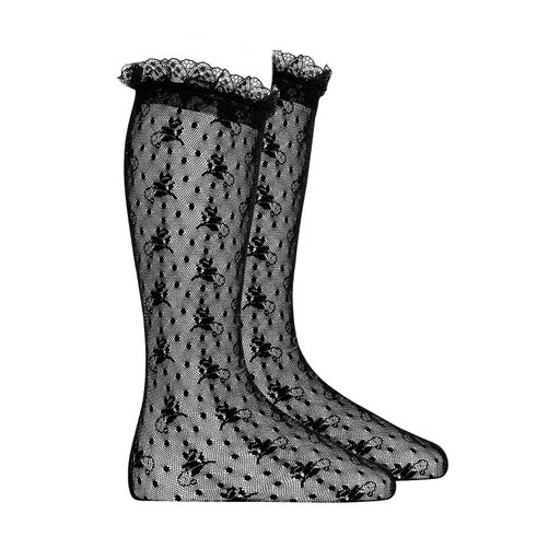knee floral designed lace