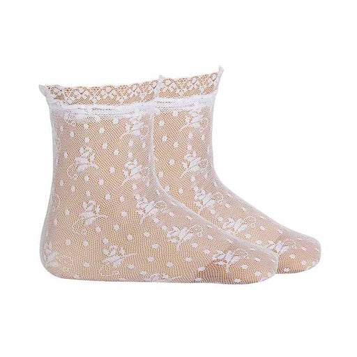 anklet floral designed lace